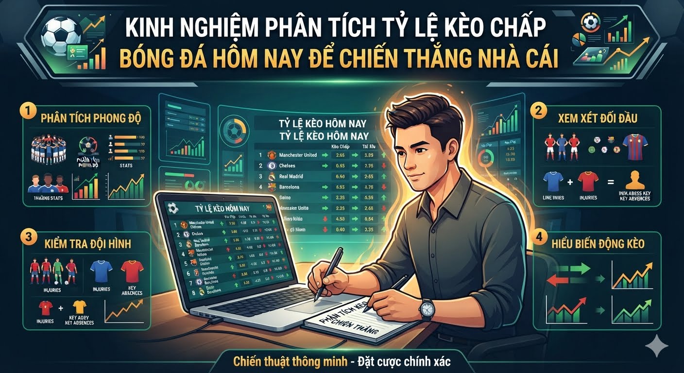 tỷ lệ kèo chấp bóng đá hôm nay