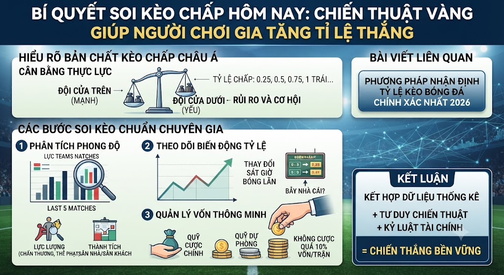 soi kèo chấp hôm nay