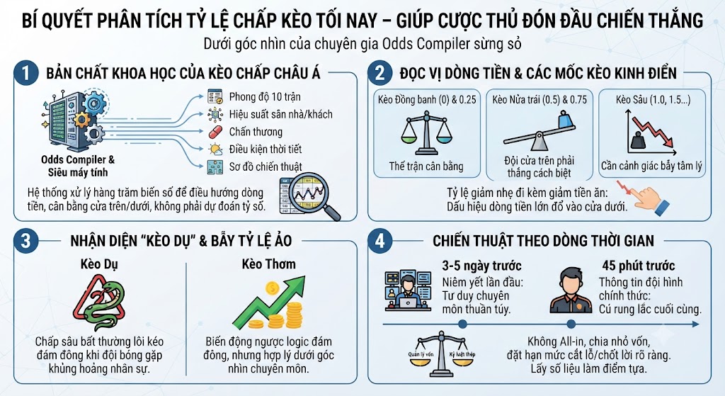 tỷ lệ chấp kèo tối nay
